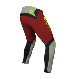 Pantalon Motocross Seven Vox Surge Rouge Gris