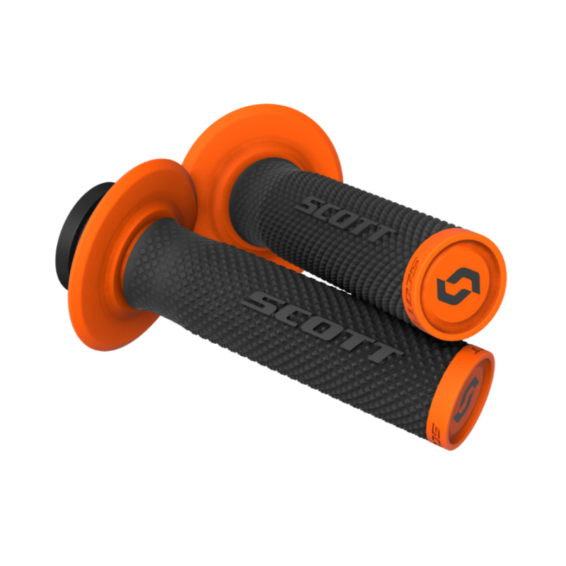 POIGNEES SCOTT SX II LOCK ON + CAM SET BLACK/ORANGE POIGNEES SCOTT SX II LOCK ON + CAM SET BLACK/ORANGE