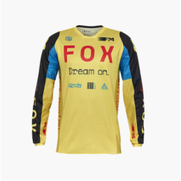 MAILLOT FOX 180 RACE SPEC JAUNE PÂLE