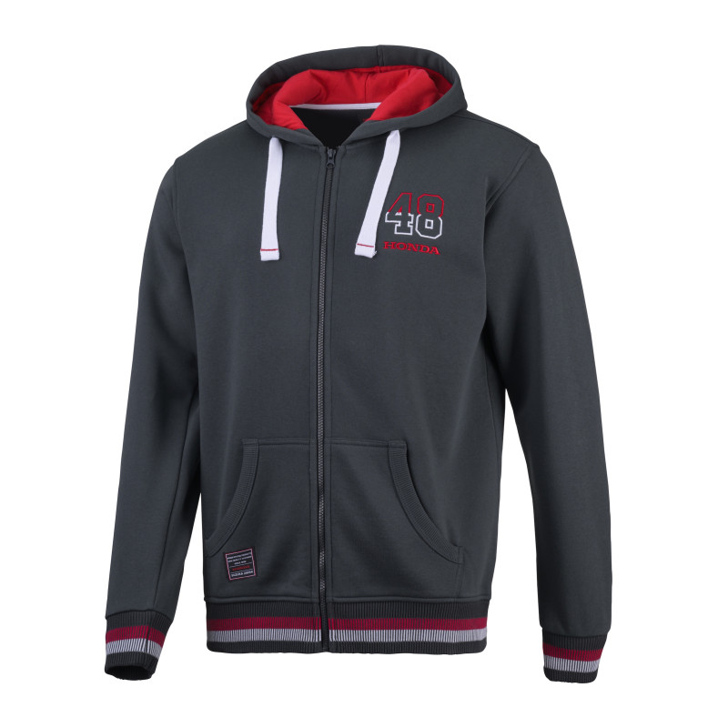 SWEAT ZIPPE HONDA SUZUKA CHARCOAL