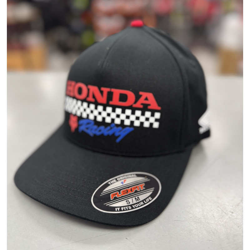 CASQUETTE FOX HONDA FLEXFIT BLACK CASQUETTE FOX HONDA FLEXFIT BLACK