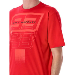 T-SHIRT HOMME MARC MARQUEZ BIG 93 RED
