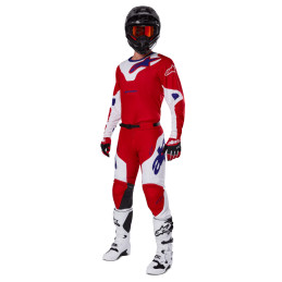 MAILLOT ALPINESTARS RACER VEIL JERSEY BRIGHT RED WHITE