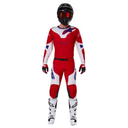 MAILLOT ALPINESTARS RACER VEIL JERSEY BRIGHT RED WHITE