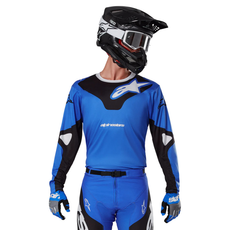 MAILLOT ALPINESTARS RACER VEIL JERSEY BLUE BLACK