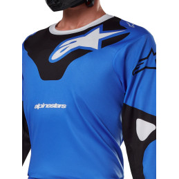 MAILLOT ALPINESTARS RACER VEIL JERSEY BLUE BLACK