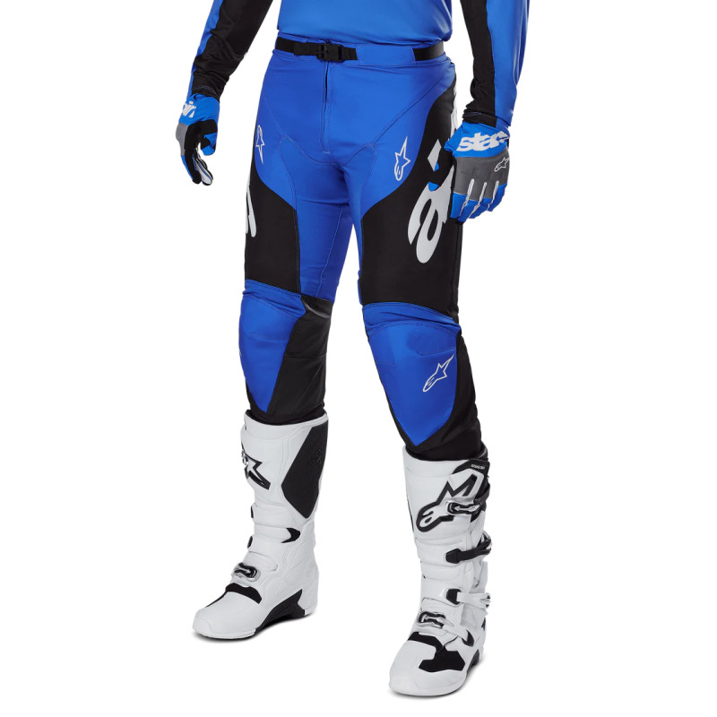 PANTALON ALPINESTARS RACER VEIL 2025 NOIR ET BLEU PANTALON ALPINESTARS RACER VEIL 2025 NOIR ET BLEU