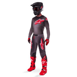 MAILLOT ALPINESTARS SUPER TECH LIPAN NOIR ET ROUGE