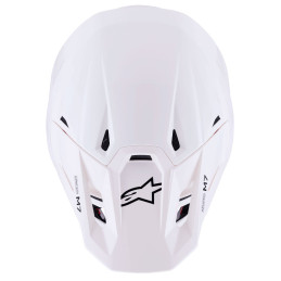 CASQUE MOTOCROSS ALPINESTARS SM7 SOLID WHITE GLOSSY ECE 06