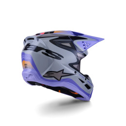 CASQUE MOTOCROSS ALPINESTARS SM3 JETTSON 2026 GRIS-MAUVE-NOIR