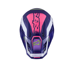 CASQUE ALPINESTARS SM7 DEAD PURPLE PINK GLOSSY
