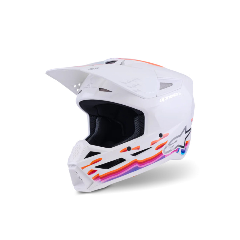 CASQUE MOTOCROSS ALPINESTARS SM3 FORCE OCD WHITE GLOSSY CASQUE MOTOCROSS ALPINESTARS SM3 FORCE OCD WHITE GLOSSY