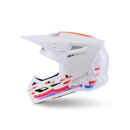 CASQUE MOTOCROSS ALPINESTARS SM3 FORCE OCD WHITE GLOSSY