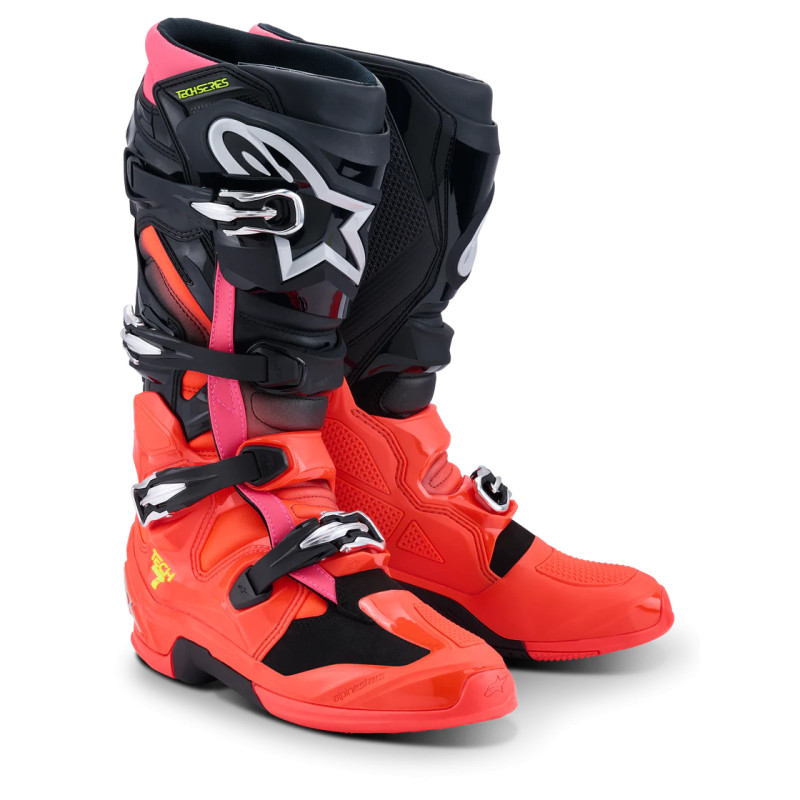 BOTTES ALPINESTARS TECH 7 BLACK RED PINK