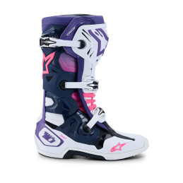 BOTTES ALPINESTARS TECH 10 BLANC VIOLET