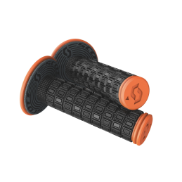 POIGNEES SCOTT GRIP MELLOW + DONUT BLACK/NEON ORANGE