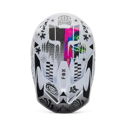 CASQUE FOX COSMO V1 WHITE BLACK