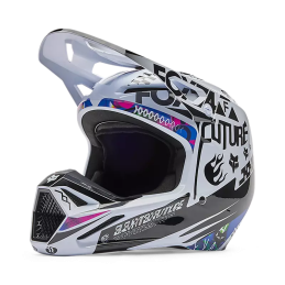 CASQUE FOX COSMO V1 WHITE BLACK