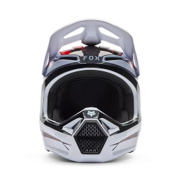 CASQUE FOX KAIROS V1 WHITE FLUO RED