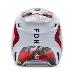 CASQUE FOX KAIROS V1 WHITE FLUO RED