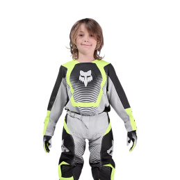 MAILLOT FOX 180 COLLECT JUNIOR GREY YELLOW