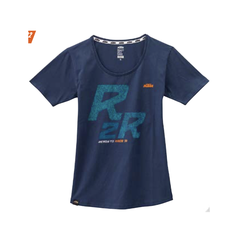 TEE SHIRT FEMME KTM GIRLS R2R TEE BLUE TEE SHIRT FEMME KTM GIRLS R2R TEE BLUE