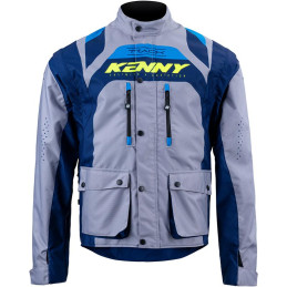 VESTE ENDURO KENNY TRACK GRISE ET BLEU