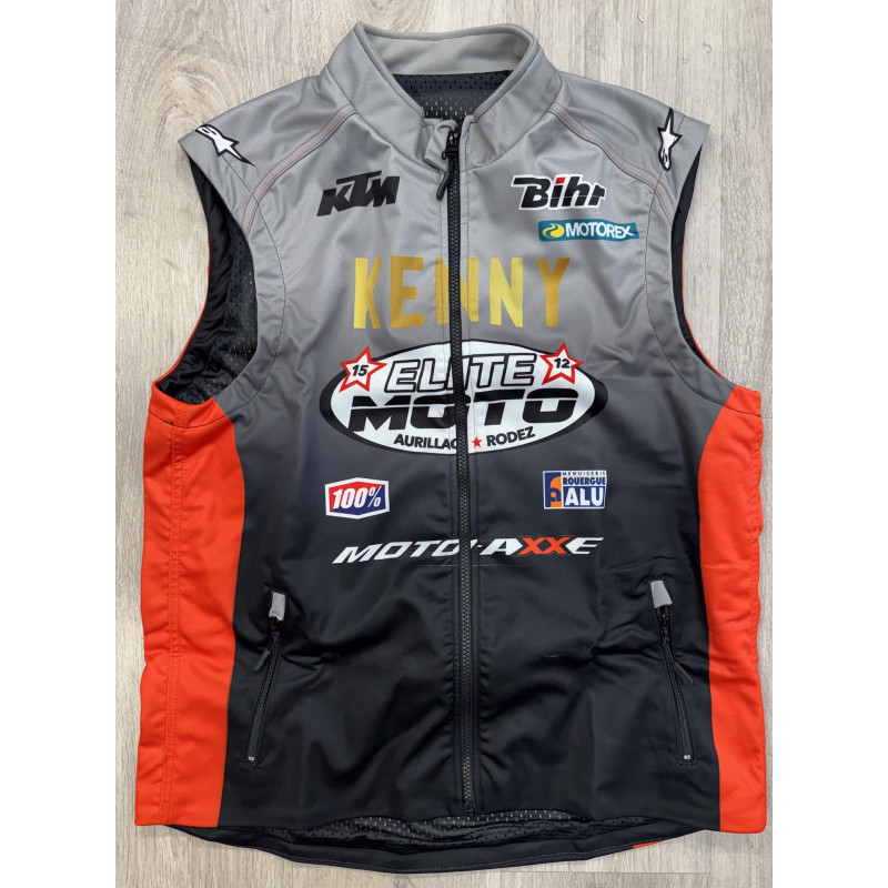 BODYWARMER TEAM ELITE MOTO 15 KTM GRIS ORANGE