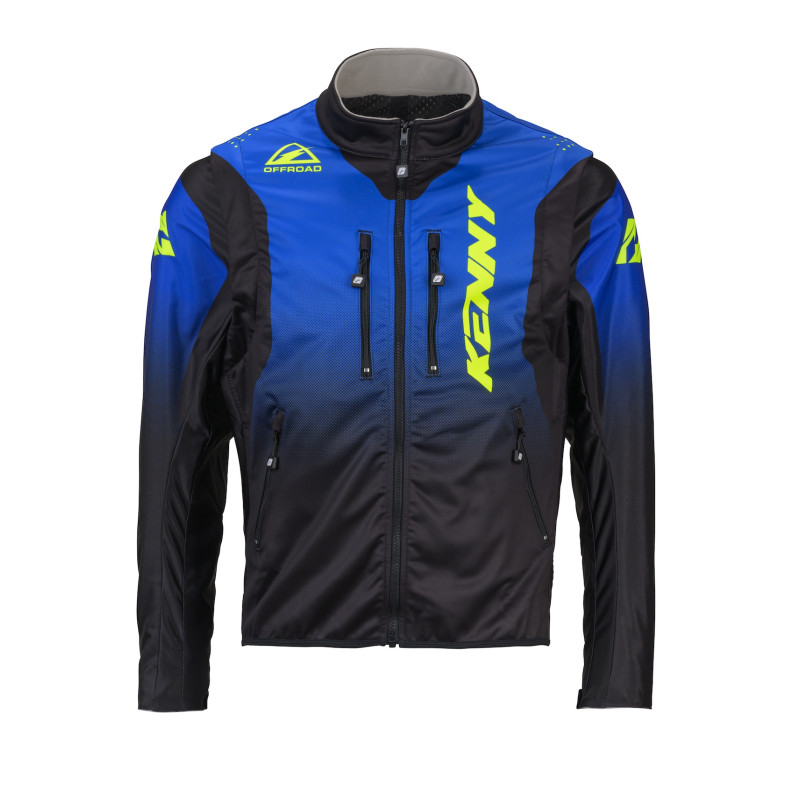VESTE ENDURO KENNY SOFTSHELL BLUE NEON YELLOW