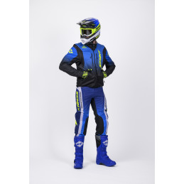 VESTE ENDURO KENNY SOFTSHELL BLUE NEON YELLOW