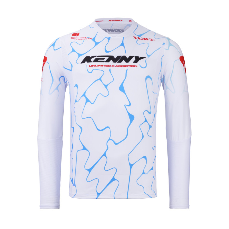 MAILLOT KENNY PERFORMANCE WAVE WHITE