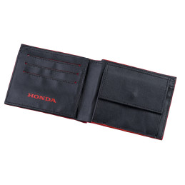 PORTEFEUILLE CUIR HONDA NOIR ROUGE