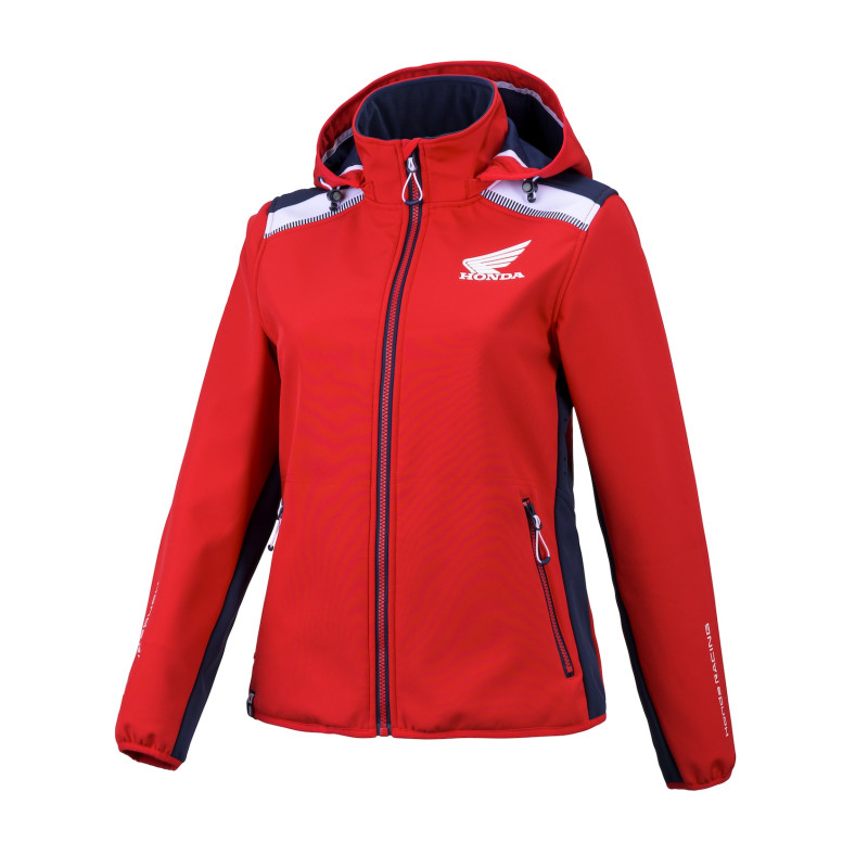 VESTE SOFTSHELL FEMME HONDA RACING RED
