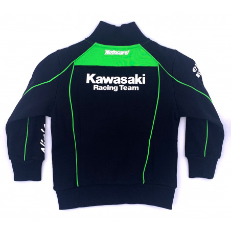 Kawasaki Sweat-shirts en coton pour enfants avec fermeture éclair